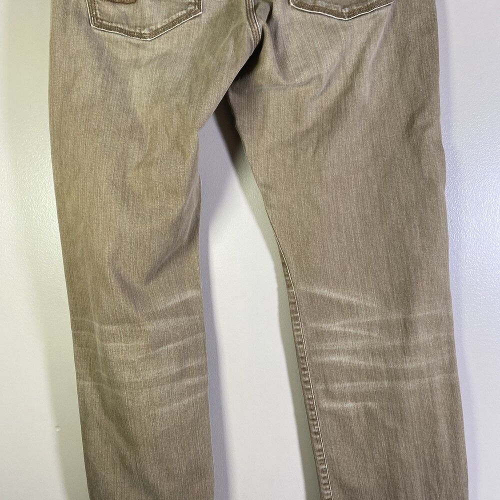 Alberto Jeans Mens 36x32 (Tag 36x34) Taupe Stone Brown Denim Modern Fit - Picture 11 of 16
